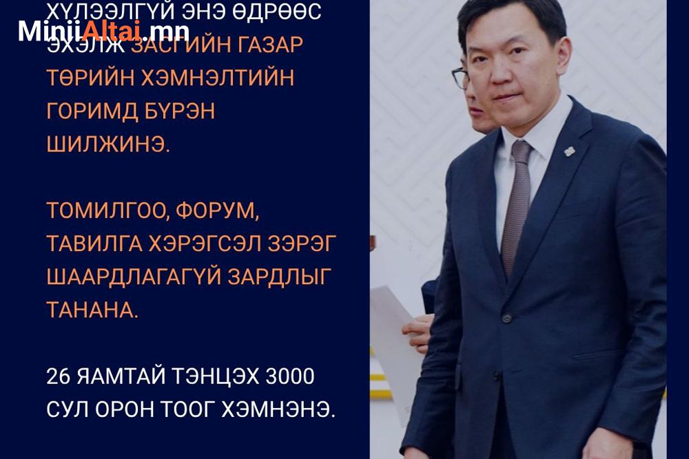 Ерөнхий сайд Н.УЧРАЛ: Засгийн газар өнөөдрөөс эхлэн ХЭМНЭЛТИЙН ГОРИМД ШИЛЖИНЭ