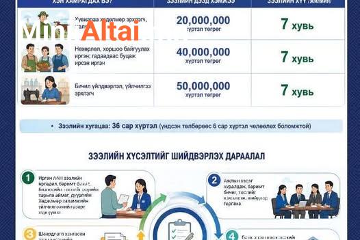 ХӨДӨЛМӨР ЭРХЛЭЛТИЙГ ДЭМЖИХ САНГААС ОЛГОХ ЖИЖИГ ЗЭЭЛИЙН АРГА ХЭМЖЭЭ ХЭРЭГЖИЖ ЭХЭЛЛЭЭ